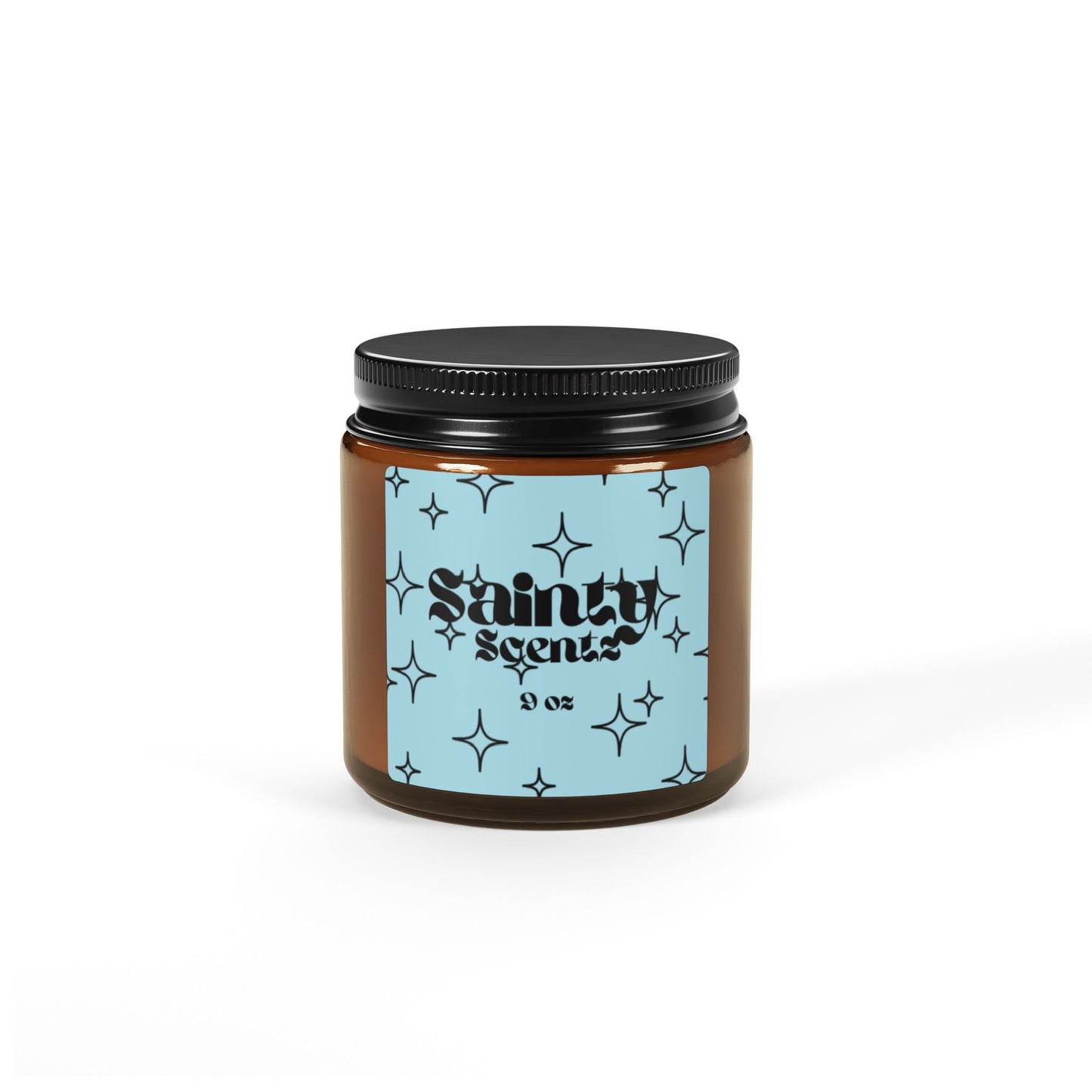 Scented Soy Candle (Multi-Size, Amber Jar)